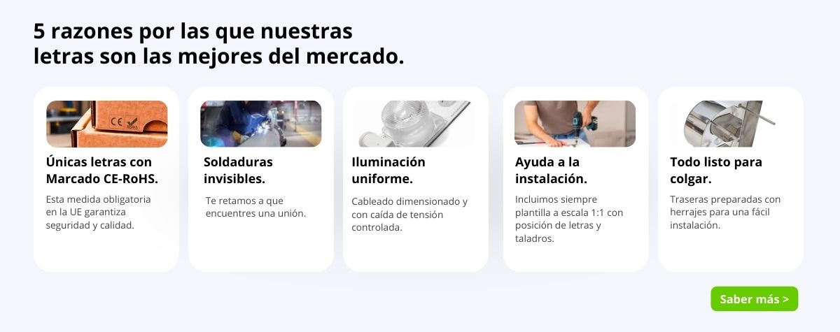5 Razones por las que nuestras letras de acero son las mejores del mercado