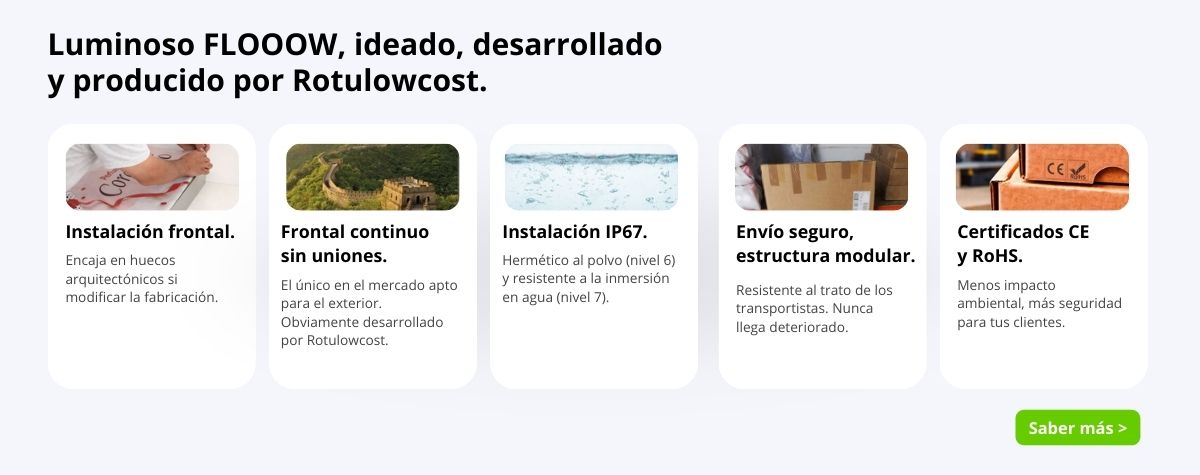 5 Razones por las que nuestro rótulo FLOOOW es el único  del mercado