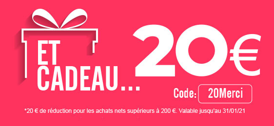 Cadeau 20€ tout janvier en Enseignelowcost Cadeau 20€ tout janvier en Enseignelowcost