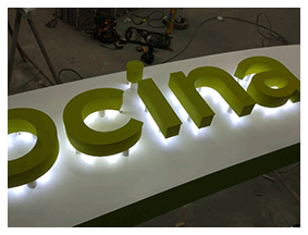 Letras con luz Letras con luz
