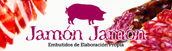 Rótulo sin iluminación una cara Carnicería Jamón Jamón - Granada 200x60 cm