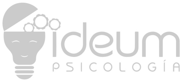 Letras recortadas de PVC blanco Ideum Psicología S.L. - Madrid 100x43 cm