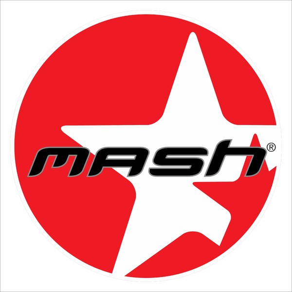 Banderola luminosa redonda dos caras Mash Motor Spain - 50x50 cm