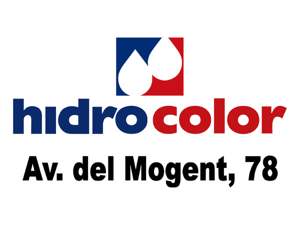 Placa de empresa de metacrilato Hidrocolor, SL - Barcelona 40x30 cm