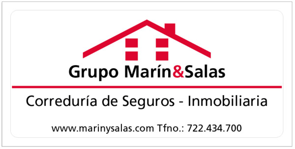 Banderola luminosa cantos redondos dos caras Grupo Marin&Salas - Huelva 100x50 cm