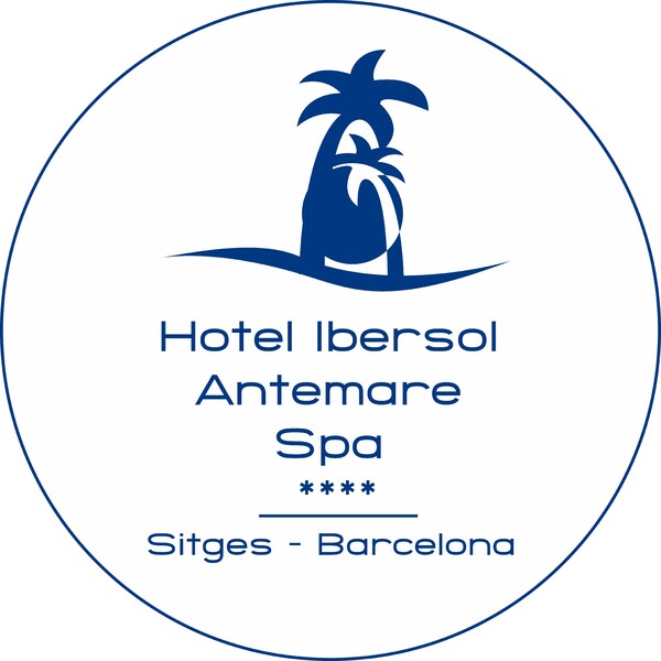 Banderola luminosa redonda dos caras Hotel Antemare - Barcelona 60x60 cm