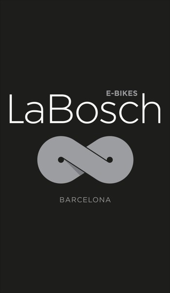 Banderola de lona con un soporte La Bosch - Barcelona 50x50 cm