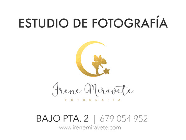Placa de empresa de metacrilato Irene Miravete Fotografía - Valencia 20x15 cm