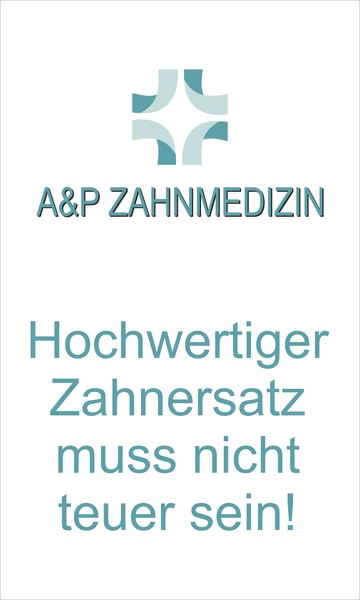 Lona impresión digital una cara A&P Zahnmedizin - 150x250 cm