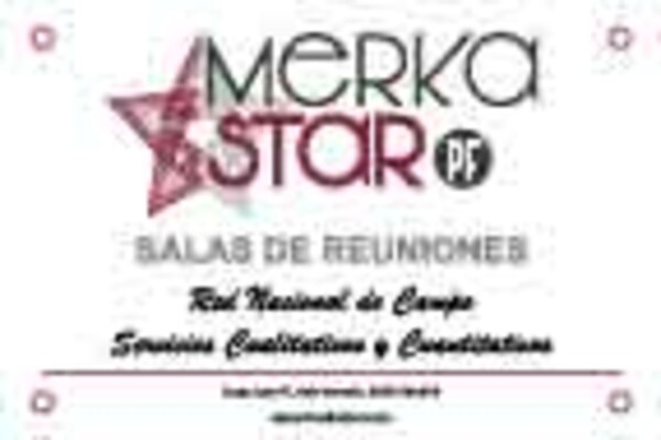 Placa de empresa de metacrilato Merkastar - Madrid 30x20 cm