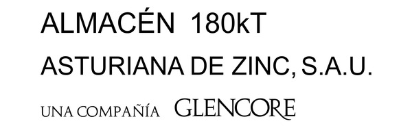 Letras recortadas de acero con varillas Constructora de Castrillón, S.A - Asturias 587x201 cm