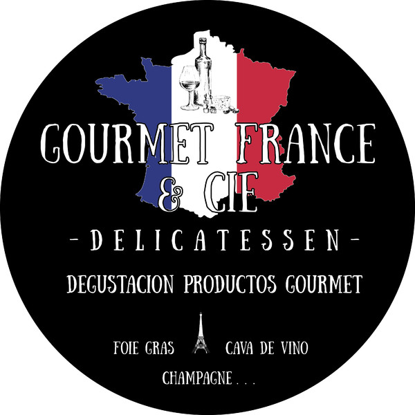 Banderola sin iluminación redonda dos caras Gourmet France & Cie - andalucia 70x70 cm