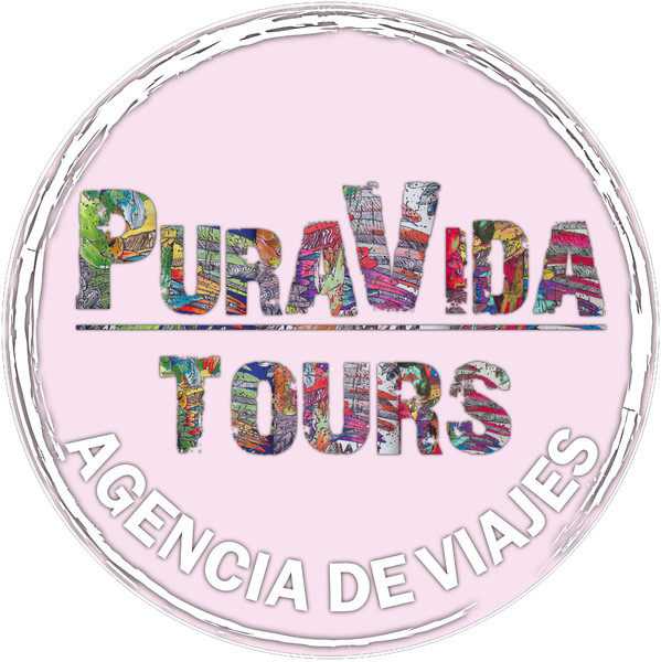 Banderola luminosa redonda dos caras Puravida Tours - Badajoz 70x70 cm