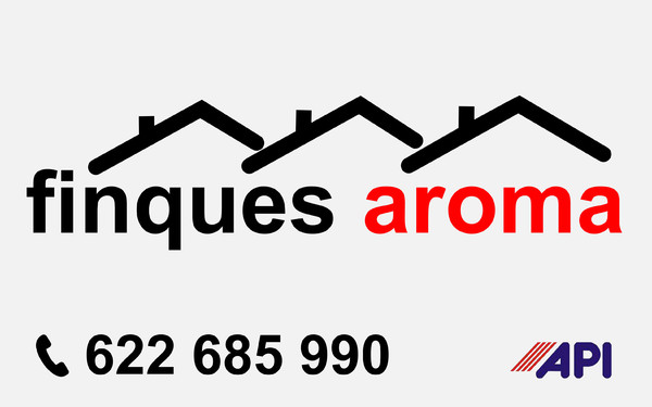 Banderola luminosa dos caras Finques Aroma - Tarragona 80x50 cm