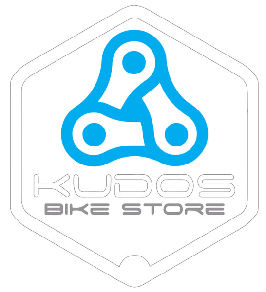 Letras recortadas de PVC lacado color Kudos Bike Store - 51x58 cm