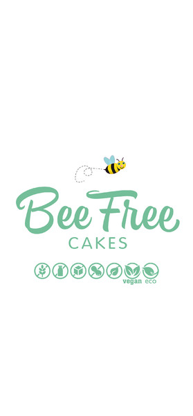 Banderola de lona con un soporte BEE FREE CAKES - Barcelona 40x50 cm Banderola de lona con un soporte BEE FREE CAKES - Barcelona 40x50 cm