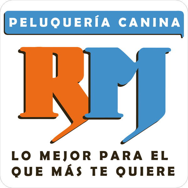 Banderola luminosa cantos redondos dos caras Peluquería Canina RM - Madrid 50x50 cm
