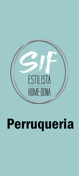 Banderola de lona con un soporte sif. Estilista - Barcelona 50x75 cm Banderola de lona con un soporte sif. Estilista - Barcelona 50x75 cm