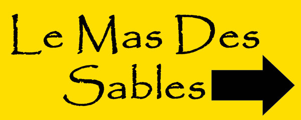 Placa de metacrilato para rótulo luminoso HOTEL MAS DES SABLES - Gard 150x60 cm