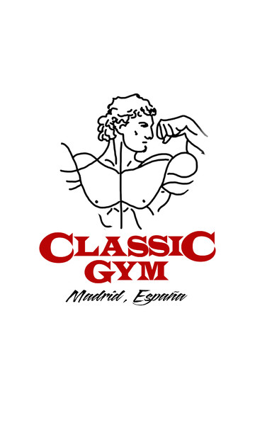 Rótulo sin iluminación una cara Classic Gym - Madrid 100x60 cm