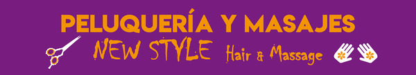Placa de metacrilato para rótulo luminoso NEW STYLE Hair & Massage - 330x60 cm