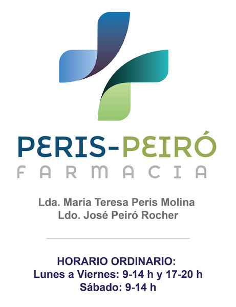 Placa de empresa de metacrilato Farmacia Peris-Peiró, C.B. - 20x26 cm