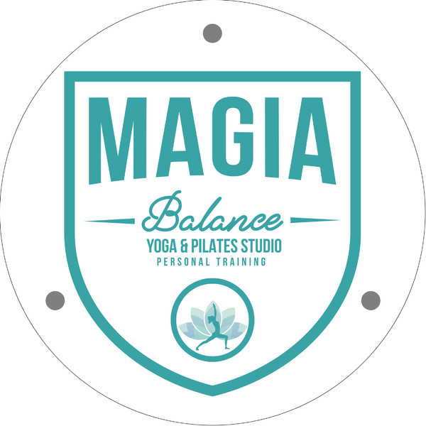 Placa de Empresa de metacrilato redonda MAGIA BALANCE - Almeria 20x20 cm Placa de Empresa de metacrilato redonda MAGIA BALANCE - Almeria 20x20 cm