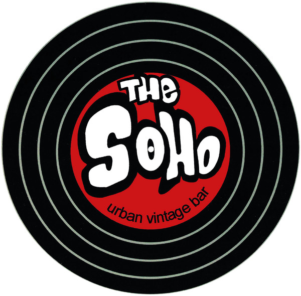 Rótulo sin iluminación forma especial una cara The Soho bar - 59x58 cm Rótulo sin iluminación forma especial una cara The Soho bar - 59x58 cm