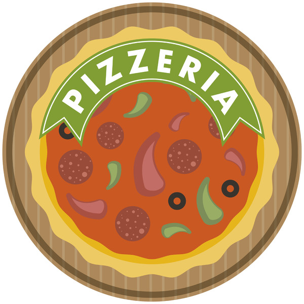 Banderola luminosa redonda para Pizzerías PIK ROTULACION - 60x60 cm