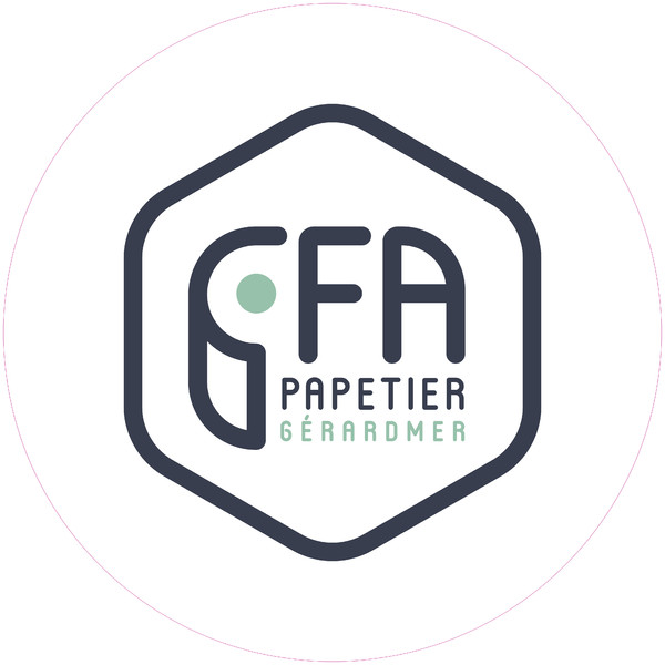Rótulo sin iluminación forma especial dos caras CFA Papetier - 100x100 cm Rótulo sin iluminación forma especial dos caras CFA Papetier - 100x100 cm