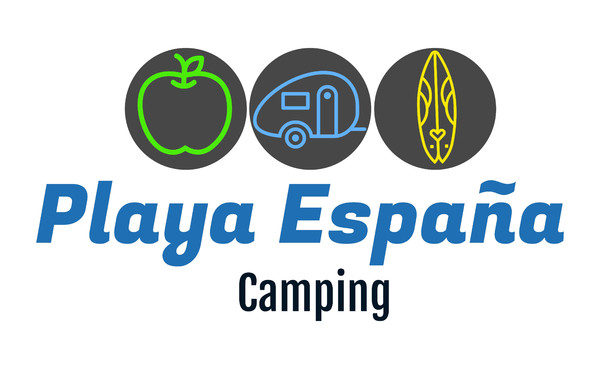 Rótulo sin iluminación una cara Camping Playa España - Asturias 130x80 cm