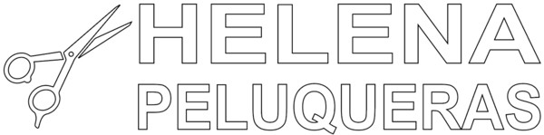 Letras recortadas de PVC blanco Helena Peluqueros - 190x46 cm