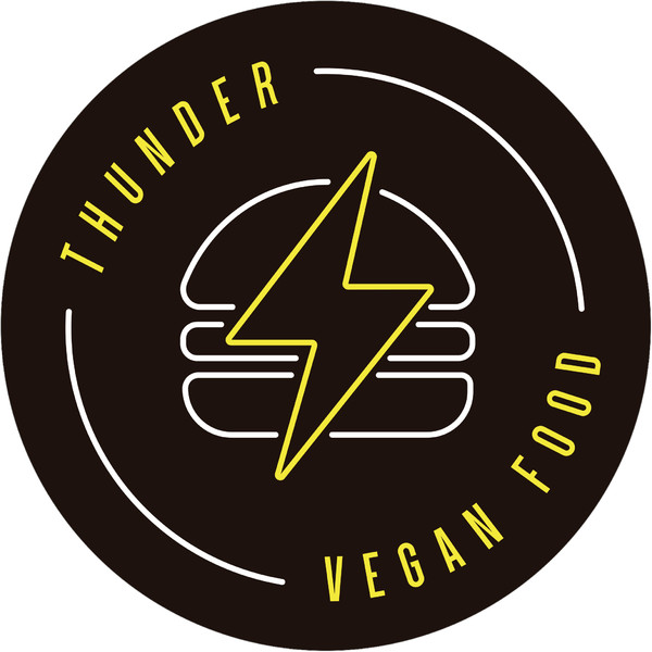 Banderola luminosa redonda dos caras THUNDER VEGAN FOOD - 60x60 cm Banderola luminosa redonda dos caras THUNDER VEGAN FOOD - 60x60 cm