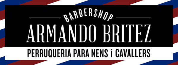 Rótulo sin iluminación una cara Barbeshop Armando Britez - 206x75 cm