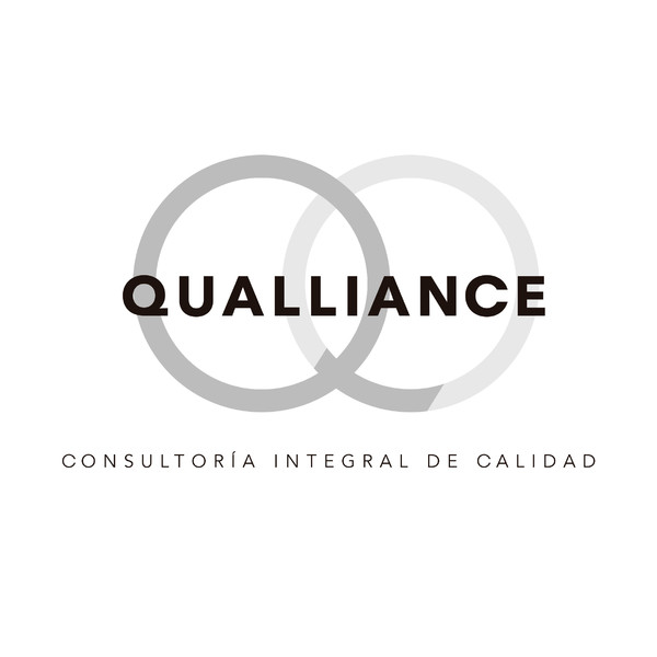 Placa de empresa de metacrilato Qualliance - 20x20 cm