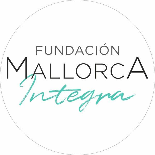 Banderola luminosa redonda dos caras Fundación Mallorca Integra - 50x50 cm
