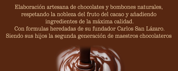 Rótulo sin iluminación una cara Chocolate Natural San Lázaro SL - 100x40 cm