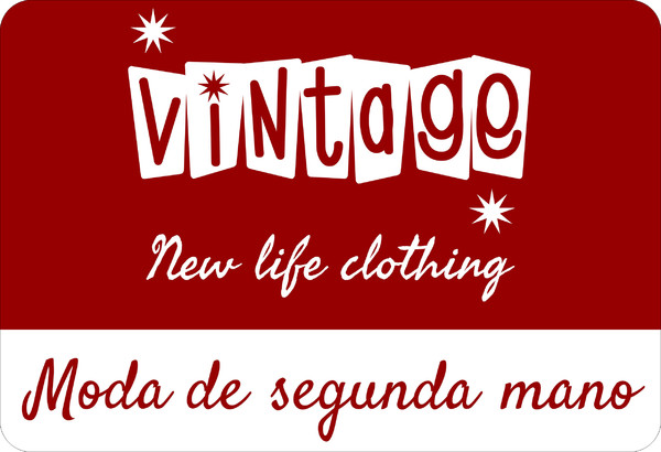 Banderola luminosa cantos redondos - 24 horas Vintage New Life Clothing - 70x50 cm