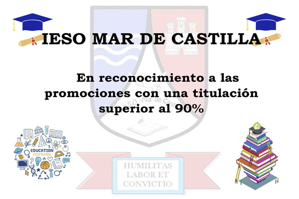 Placa de empresa de metacrilato IESO Mar de Castilla - 30x20 cm