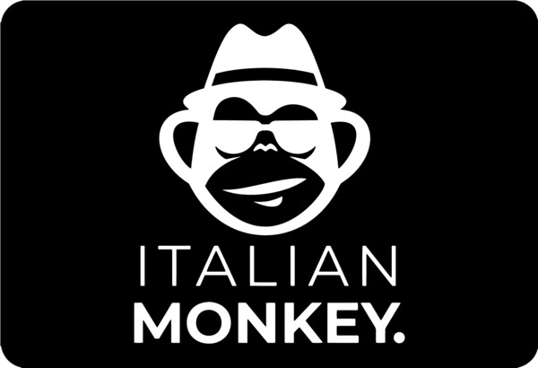 Banderola luminosa cantos redondos dos caras Italian monkey bar - 70x50 cm