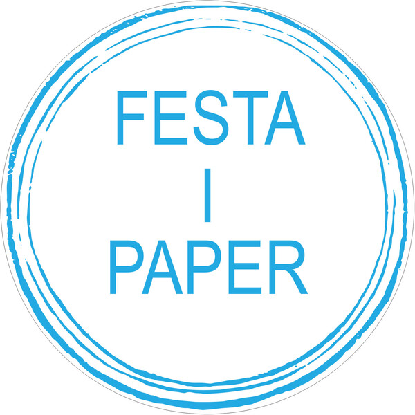 Rótulo luminoso redondo FESTA I PAPER - 50x50 cm