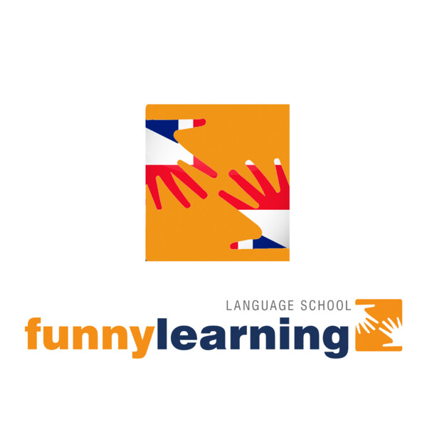 Banderola luminosa integral de metacrilato Funny Learning Language School - x cm