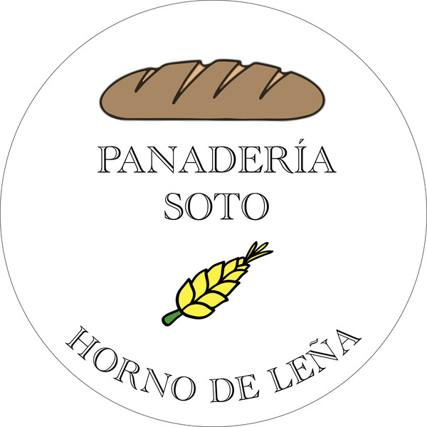 Banderola luminosa redonda dos caras panadería MSOTO - 50x50 cm