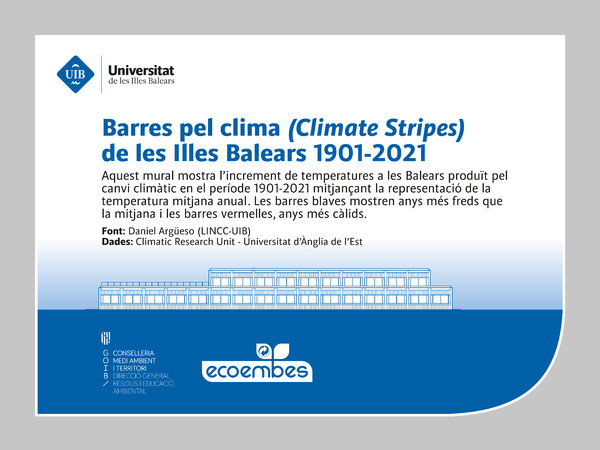 Placa de empresa de metacrilato UIB - Islas Baleares 40x30 cm