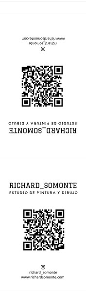 Banderola de lona con dos soportes Richard Somonte - 50x70 cm