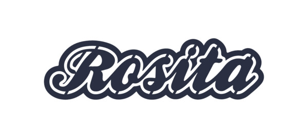 Plantilla personalizada para pintar Rosita - 40x18 cm