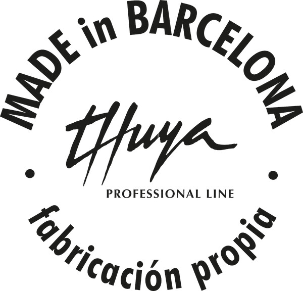 Letras recortadas de metacrilato negro THUYA, SL - Barcelona 181x174 cm