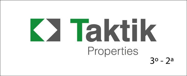 Placa de empresa de metacrilato Taktik Properties SL - 27x11 cm