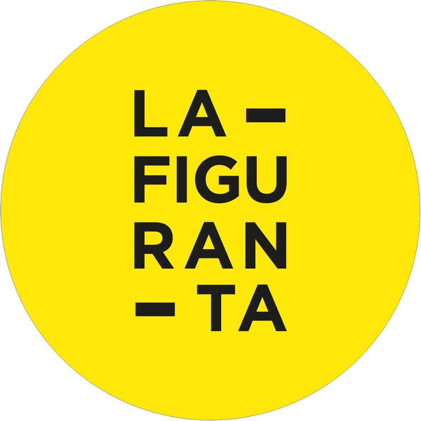 Banderola sin iluminación redonda dos caras La Figuranta - 50x50 cm