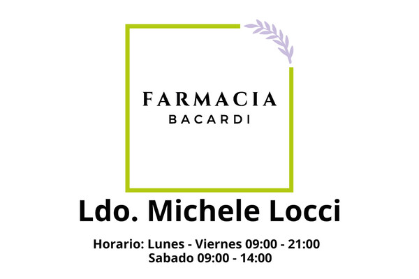 Placa de empresa de metacrilato FARMACIA MICHELE LOCCI - 30x20 cm